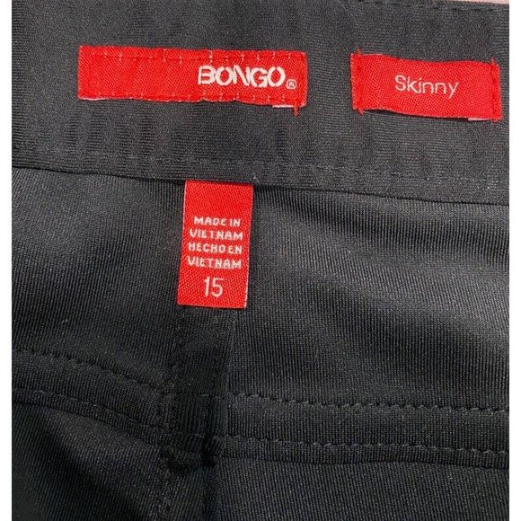Bongo -colorful pant with front zipper pocket stretch skinny pant junior size 15 - Picture 2 of 5